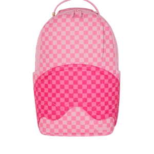 PINK SHARKS IN PARIS PATCH BACKPACK
