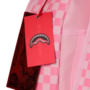 Alternative view of PINK SHARKS IN PARIS PATCH BACKPACK