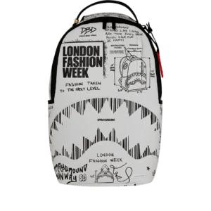 LFW SKETCHED BLACK AND WHITE DLXSV BACKPACK