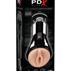Alternative view of PDX Elite Cock Compressor Vibrating Stroker